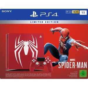 Sony Playstation 4 1tb Spider-Man Limited Edition [Inkl. Marvel'S Spider-Man + 1 Dualshock Controller] Rot