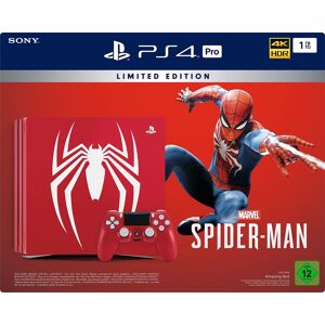 Sony Playstation 4 Pro 1tb Marvel'S Spider-Man Limited Edition [Inkl. Marvel'S Spider-Man + Wireless Dualshock Controller] Rot