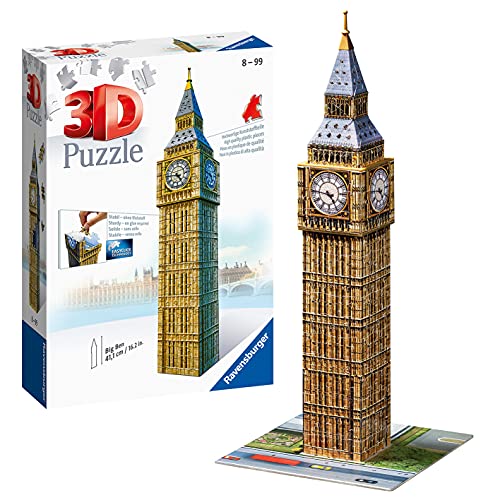 Ravensburger 12554 - Big Ben: Londoner Sehenswürdigkeit 3d Puzzle (216 Teile)