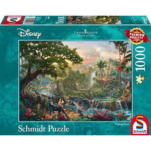 Schmidt Spiele Puzzle 59473 - Thomas Kinkade : Disney Dschungelbuch [1.000 Teile]
