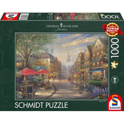 Schmidt Puzzle 59675 - Thomas Kinkade: Café In München [1.000 Teile]