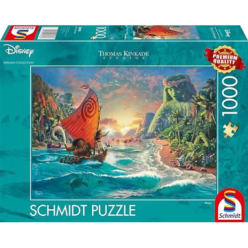 Schmidt Puzzle 58030 -Thomas Kinkade: Disney Vaiana [1.000 Teile]