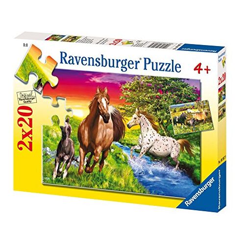 Ravensburger 08907 - Pferdewelt 2 X 20 Teile Puzzle