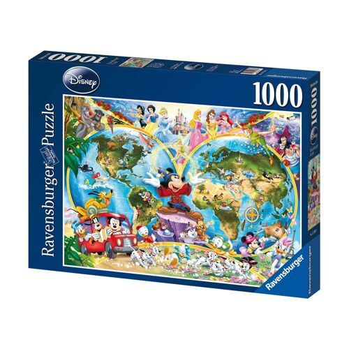 Ravensburger Puzzle 15785 - Disney'S Weltkarte [1000 Teile]