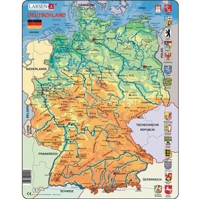 Deutschland (Physikalisch) Puzzle 50 Teile Deutschland (Physikalisch) Puzzle 50 Teile