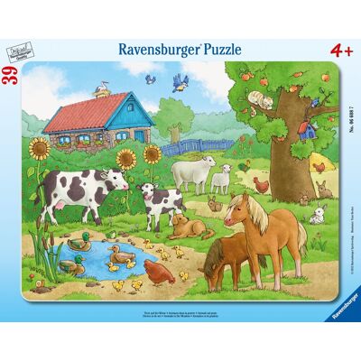 Ravensburger 06608 - Tiere Auf Der Wiese - 39 Teile Rahmenpuzzle Ravensburger 06608 - Tiere Auf Der Wiese - 39 Teile Rahmenpuzzle