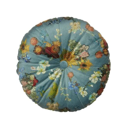 Beddinghouse x Van Gogh Museum   Wurfkissen Boule de Fleurs Samt – Mehrfarbig – Size: Durchmesser 40 cm
