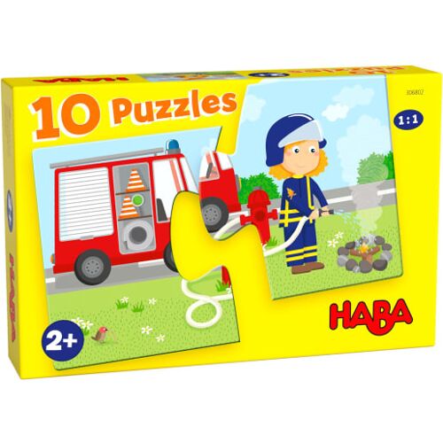 HABA  10 Puzzles – Einsatzfahrzeuge