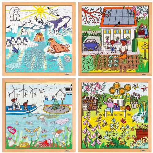 Natur- und Klimapuzzles