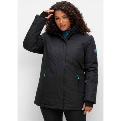 Sheego Große Größen Schwarze Skijacke - Jacke Sheego Große Größen Schwarze Skijacke - Jacke