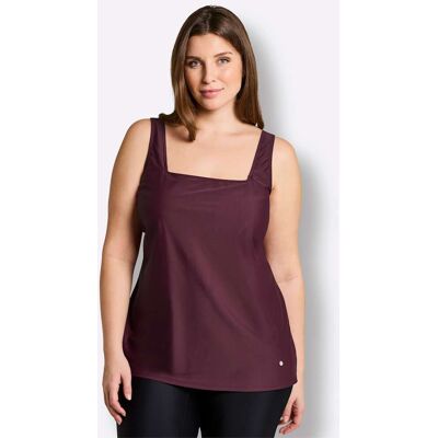 sheego Tankini-Oberteil burgund 44E female sheego Tankini-Oberteil burgund 44E female
