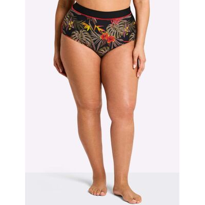 sheego Badehose schwarz-burgund-bedruckt 46 female sheego Badehose schwarz-burgund-bedruckt 46 female