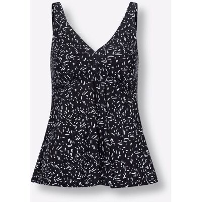 Witt Tankini-Oberteil schwarz-weiß-bedruckt 42C female Witt Tankini-Oberteil schwarz-weiß-bedruckt 42C female