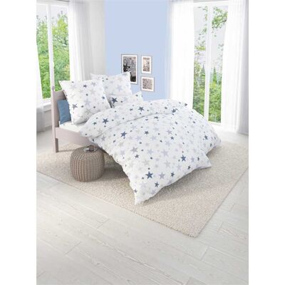 Wäschepur Gr. B/L 155 x 220, 2-tlg Feinbiber beige bedruckt - Bedding Wäschepur Gr. B/L 155 x 220, 2-tlg Feinbiber beige bedruckt - Bedding