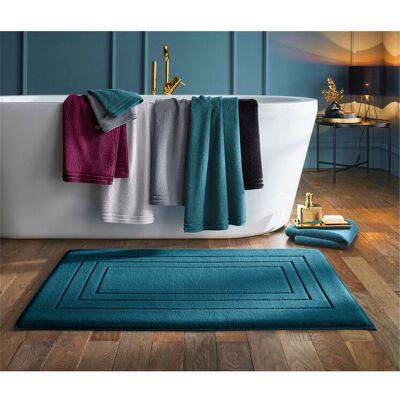 VOSSEN Feeling Badeteppich - Baumwolle, Schwarz, 67x120 cm - Badteppich VOSSEN Feeling Badeteppich - Baumwolle, Schwarz, 67x120 cm - Badteppich
