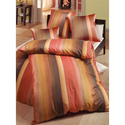 Janine Bettwäsche rostrot 80x80 cm, - 1 Kissenbezug unisex Janine Bettwäsche rostrot 80x80 cm, - 1 Kissenbezug unisex