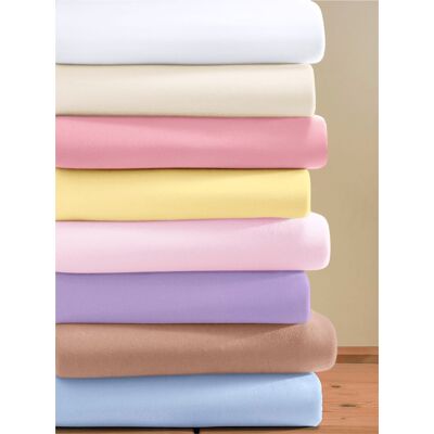 Biberna taupe Schweres Baumwoll-Spannbettlaken - Bettwäsche Biberna taupe Schweres Baumwoll-Spannbettlaken - Bettwäsche