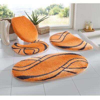 KLEINE WOLKE Orange Oval Badmatte - Badmatte KLEINE WOLKE Orange Oval Badmatte - Badmatte