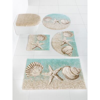 GRUND Badematte 8 - Rechteckig, Blau (Sand, Türkis) - Badematte GRUND Badematte 8 - Rechteckig, Blau (Sand, Türkis) - Badematte