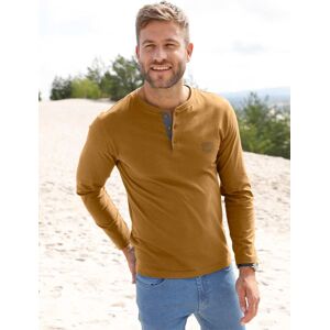 CATAMARAN Langarm-Shirt - Unifarben, Baumwolle, Ocker, Herren CATAMARAN Langarm-Shirt - Unifarben, Baumwolle, Ocker, Herren