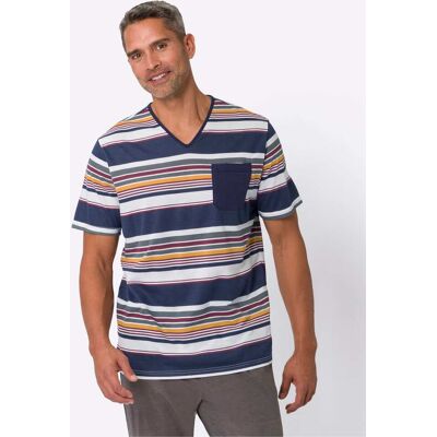 Witt Schlafanzug-Shirt nachtblau-weiß-gestreift 56/58 male Witt Schlafanzug-Shirt nachtblau-weiß-gestreift 56/58 male