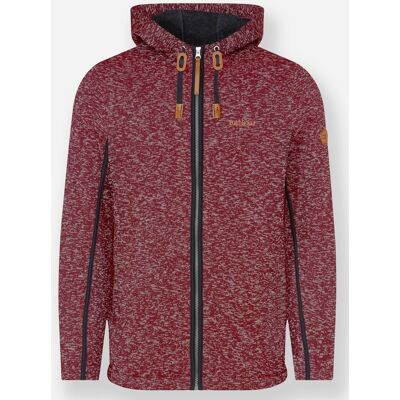 marco donati Strickfleecejacke dunkelrot-meliert 56/58 male marco donati Strickfleecejacke dunkelrot-meliert 56/58 male