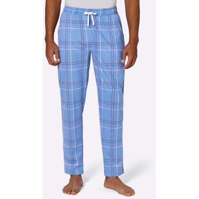 wäschepur men Hose lang mittelblau-ozean-kariert 44/46 male wäschepur men Hose lang mittelblau-ozean-kariert 44/46 male