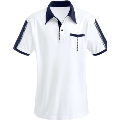 Witt Poloshirt weiß-marine 44/46 male Witt Poloshirt weiß-marine 44/46 male