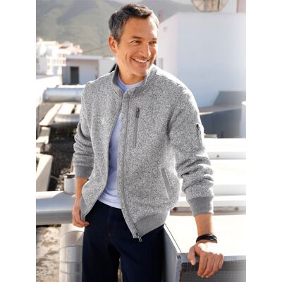 marco donati Strickfleece-Jacke hellgrau-meliert 52/54 male marco donati Strickfleece-Jacke hellgrau-meliert 52/54 male