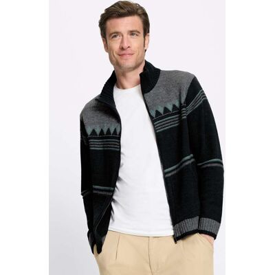 Catamaran Strickjacke schwarz-gemustert 52 male Catamaran Strickjacke schwarz-gemustert 52 male