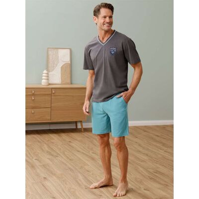 wäschepur men Schlafanzug-Shirt anthrazit 52/54 male wäschepur men Schlafanzug-Shirt anthrazit 52/54 male