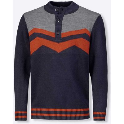 Witt Pullover marine-gemustert 60 male Witt Pullover marine-gemustert 60 male