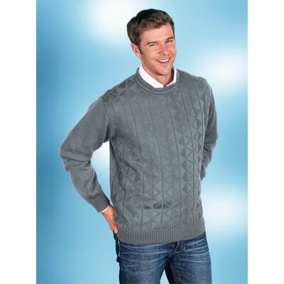 Witt Langarm-Pullover grau-meliert 54 male Witt Langarm-Pullover grau-meliert 54 male