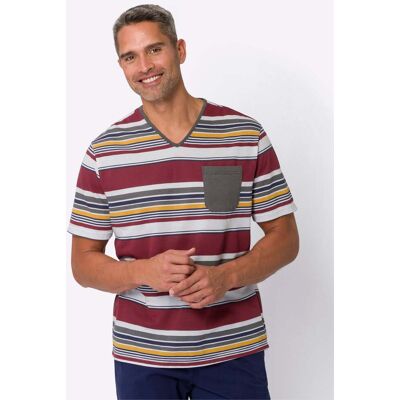 Witt Schlafanzug-Shirt dunkelrot-weiß-gestreift 48/50 male Witt Schlafanzug-Shirt dunkelrot-weiß-gestreift 48/50 male