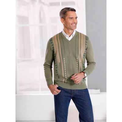Witt Pullover khaki-gemustert 54 male Witt Pullover khaki-gemustert 54 male