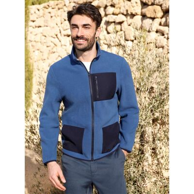Catamaran Fleecejacke jeansblau 56/58 male Catamaran Fleecejacke jeansblau 56/58 male