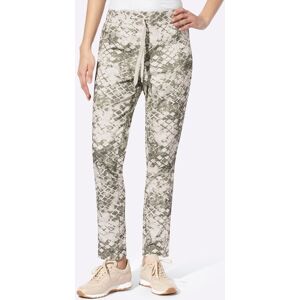 Heine 34 Khaki Musterhose - Hose Heine 34 Khaki Musterhose - Hose