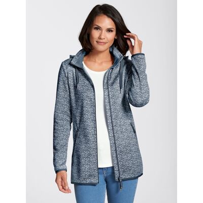 Witt Kapuzenfleecejacke marine-weiß-gemustert 44 female Witt Kapuzenfleecejacke marine-weiß-gemustert 44 female