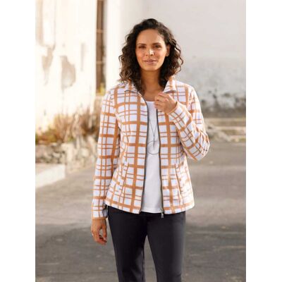 Witt Fleecejacke ecru-camel-bedruckt 36 female Witt Fleecejacke ecru-camel-bedruckt 36 female