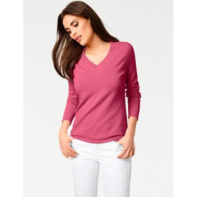 heine V-Ausschnitt-Pullover pink 46 female heine V-Ausschnitt-Pullover pink 46 female