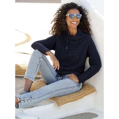 heine Stehkragenpullover marine 40 female heine Stehkragenpullover marine 40 female