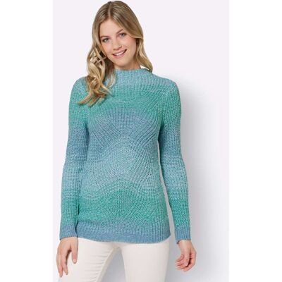 Witt Strickpullover blaugrün-bleu-meliert 36 female Witt Strickpullover blaugrün-bleu-meliert 36 female