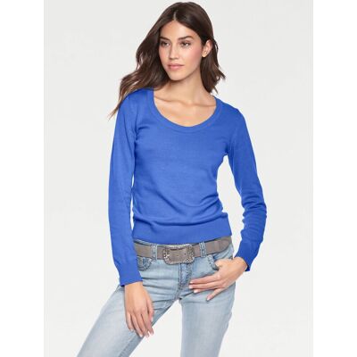 heine Rundhalspullover royalblau 46 female heine Rundhalspullover royalblau 46 female