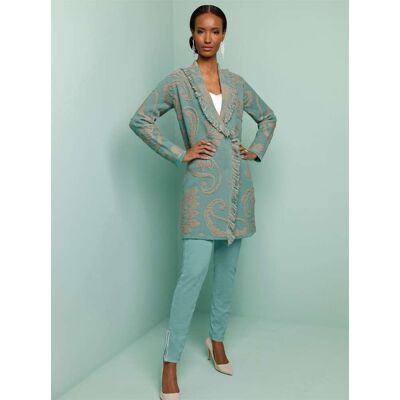 Witt Cardigan salbei-beige-gemustert 52 female Witt Cardigan salbei-beige-gemustert 52 female