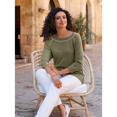 Witt 3/4-Arm-Pullover khaki 38 female Witt 3/4-Arm-Pullover khaki 38 female