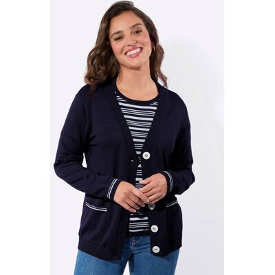 Witt Twin-Set marine-ecru-geringelt 40 female Witt Twin-Set marine-ecru-geringelt 40 female