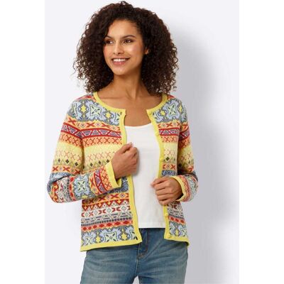 HEINE Damen Gr. 46 Jacquard Strickjacke - Jacke HEINE Damen Gr. 46 Jacquard Strickjacke - Jacke