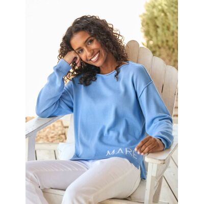 heine Baumwollpullover himmelblau 46 female heine Baumwollpullover himmelblau 46 female