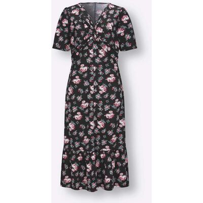 Witt Shirtkleid schwarz-hortensie-gemustert 54 female Witt Shirtkleid schwarz-hortensie-gemustert 54 female