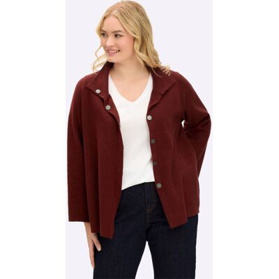 sheego Strickjacke kirsche-meliert 44/46 female sheego Strickjacke kirsche-meliert 44/46 female
